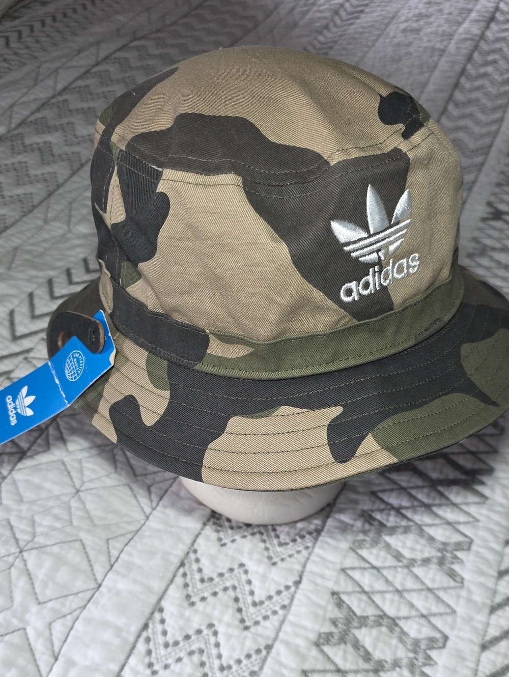 adidas Camo Bucket Hat - Olive & Black